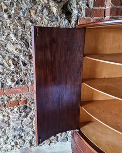 Mid Century Mahogany Corner Drinks Cabinet