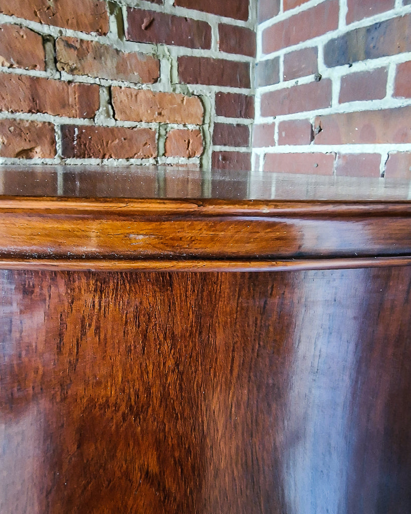 Mid Century Mahogany Corner Drinks Cabinet