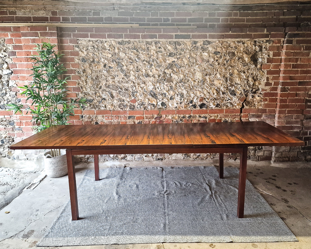 Mid Century Rosewood Extending Dining Table (6 to 10 seater)