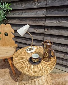 Mid Century Desk Lamp (Cream)