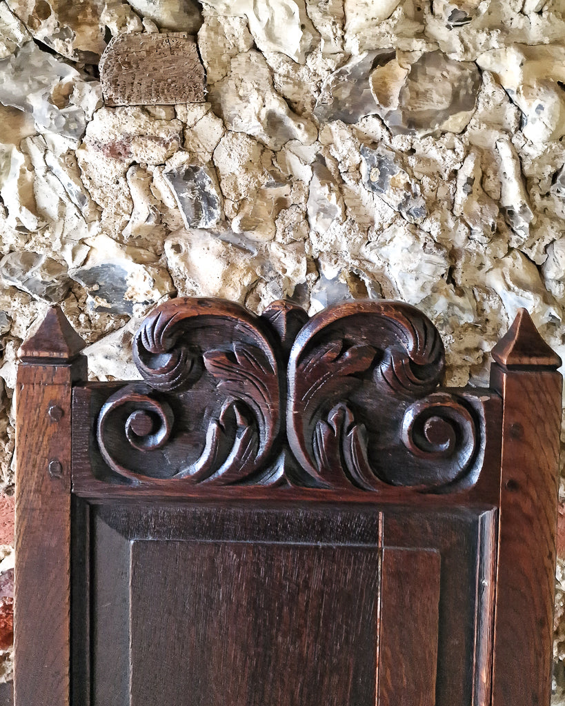 Jacobean Style Carved Oak Hall Chair