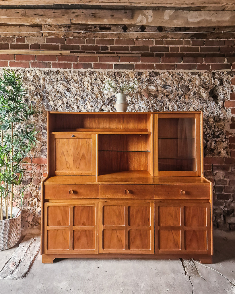 Mid Century Nathan Teak Display / Cocktail Cabinet