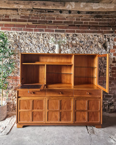 Mid Century Nathan Teak Display / Cocktail 