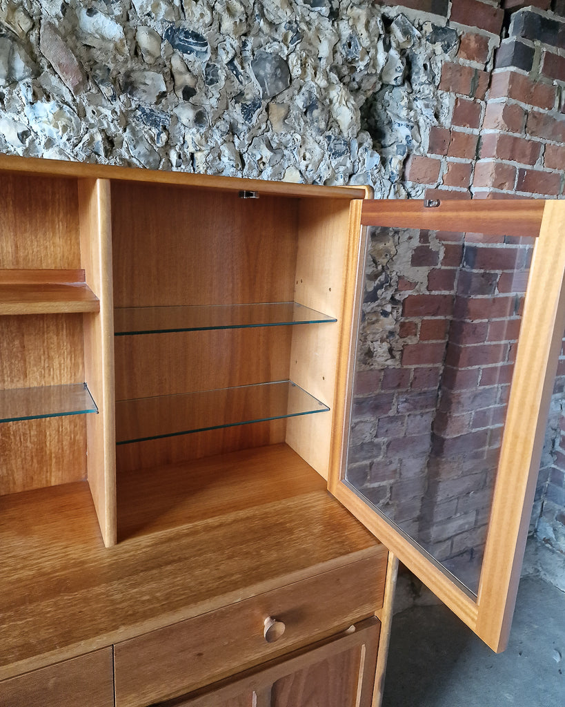 Mid Century Nathan Teak Display / Cocktail 