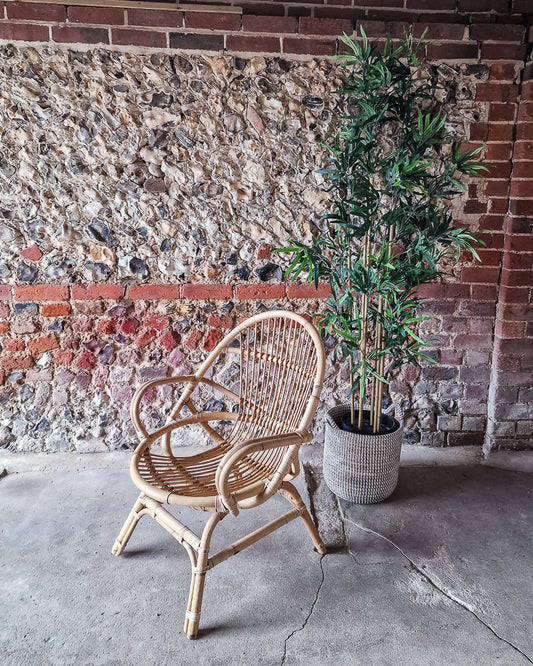 Vintage Bamboo Accent Chair