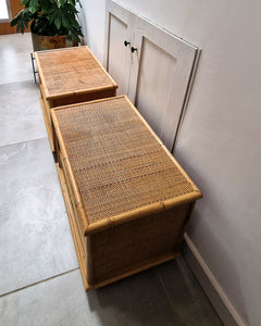Italian Bamboo Dal Vera Bedside Cabinets (Pair)