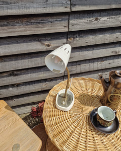 Mid Century Desk Lamp (Cream)