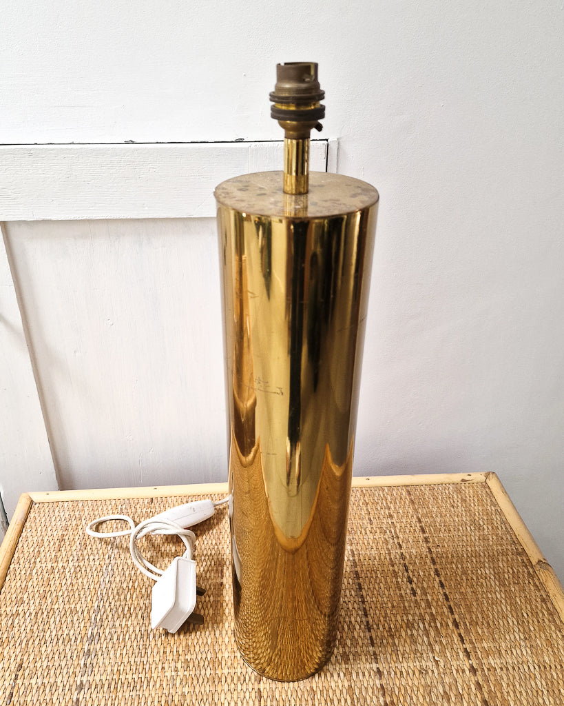 Mid Century Brass  Cynical Table Lamps (Pair)