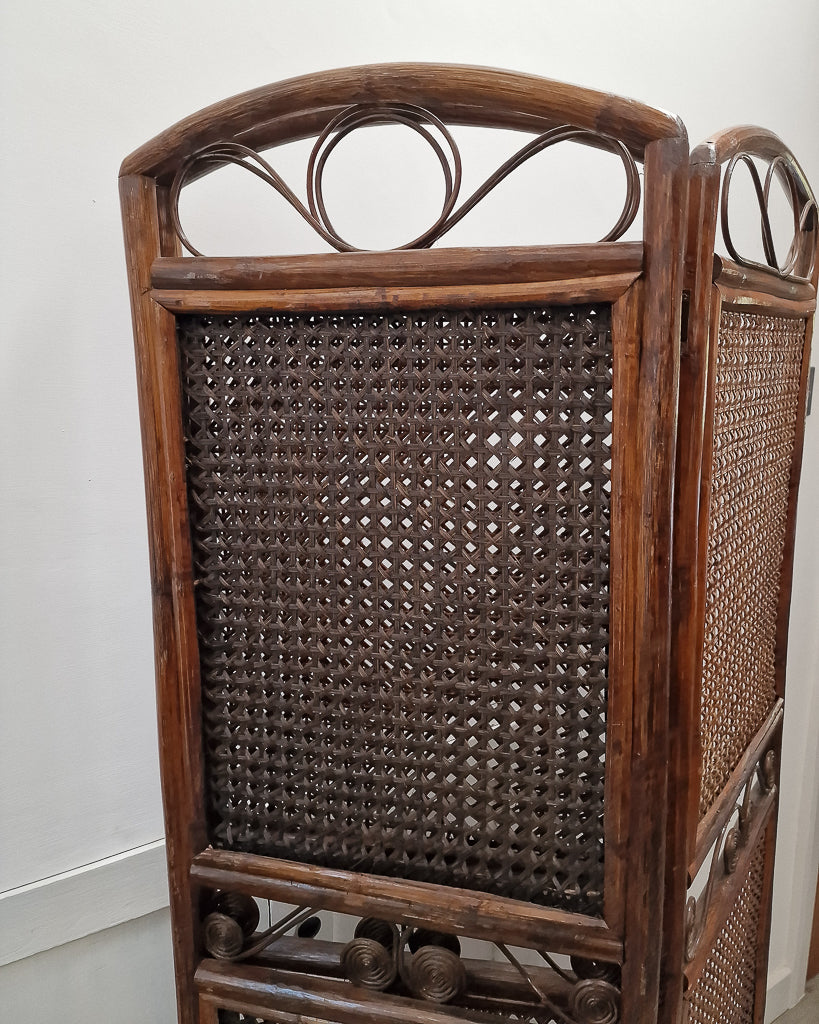 Vintage Bamboo Screen / Room Divider
