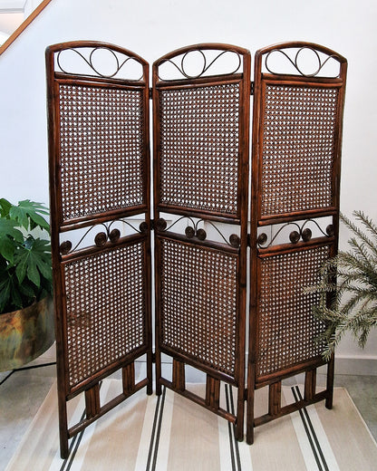Vintage Bamboo Screen / Room Divider
