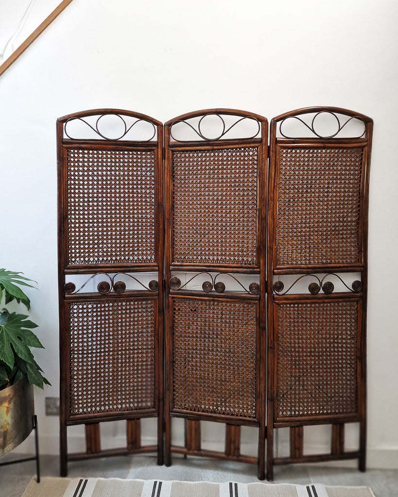 Vintage Bamboo Screen / Room Divider