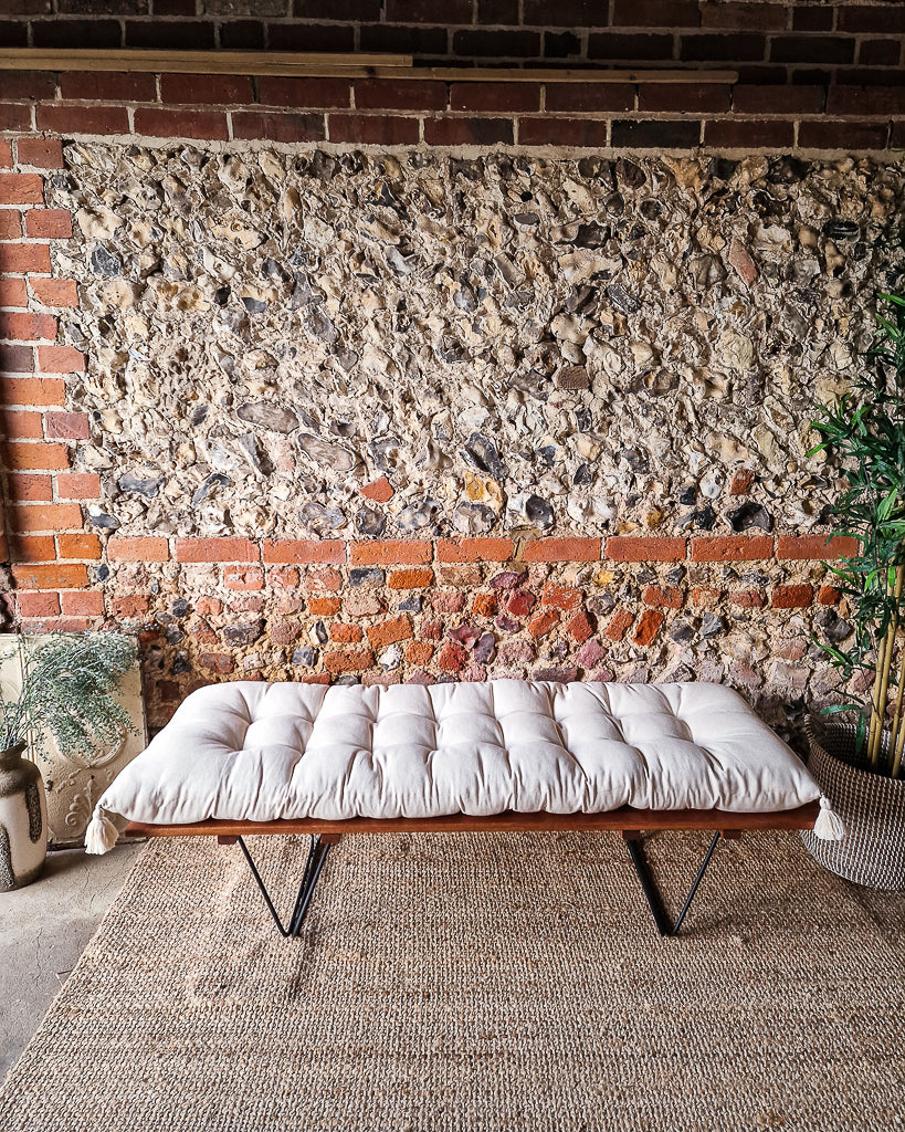 Mid Century Teak Hall Bench / Coffee Table
