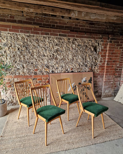 Mid Century Teak Dining Chairs by Ligna