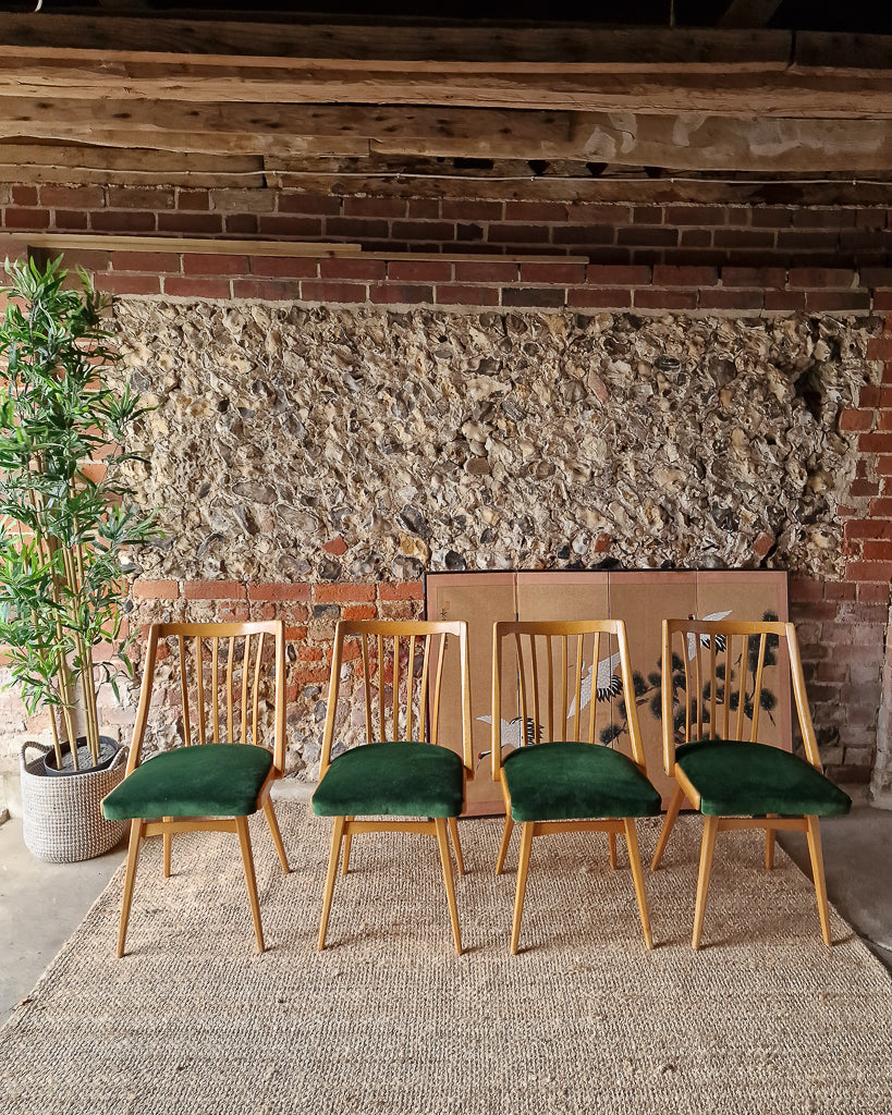 Mid Century Teak Dining Chairs by Ligna