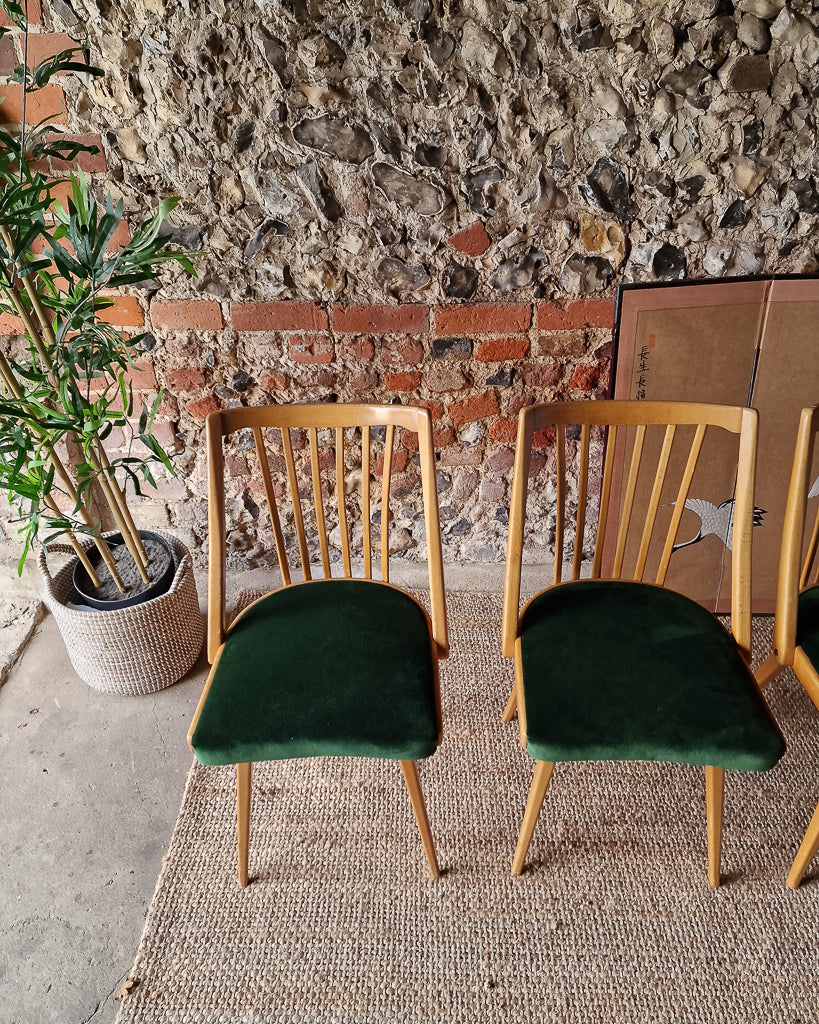 Mid Century Teak Dining Chairs by Ligna