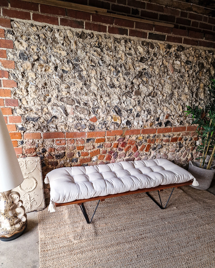 Mid Century Teak Hall Bench / Coffee Table