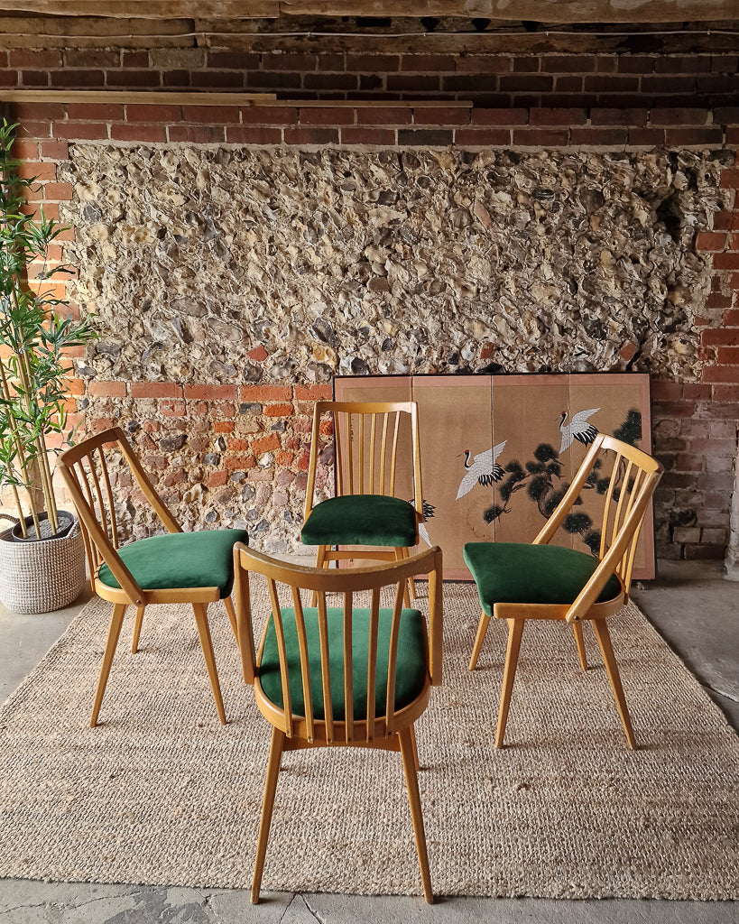 Mid Century Teak Dining Chairs by Ligna