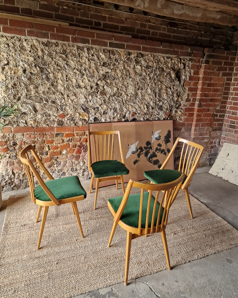 Mid Century Teak Dining Chairs by Ligna