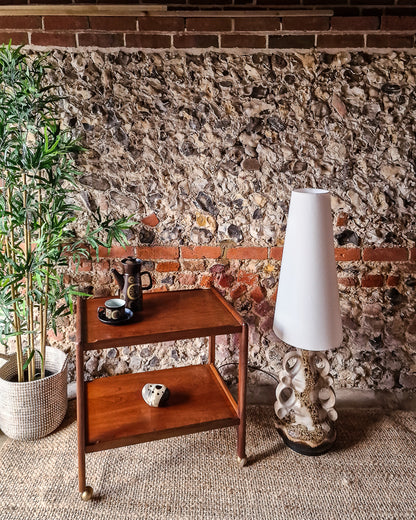 Large German Pottery Fat Lava Floor Lamp