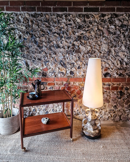 Large German Pottery Fat Lava Floor Lamp