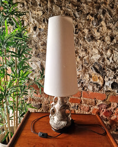 Medium German Pottery Fat Lava Table Lamp