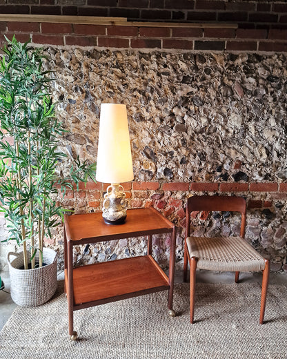 Medium German Pottery Fat Lava Table Lamp