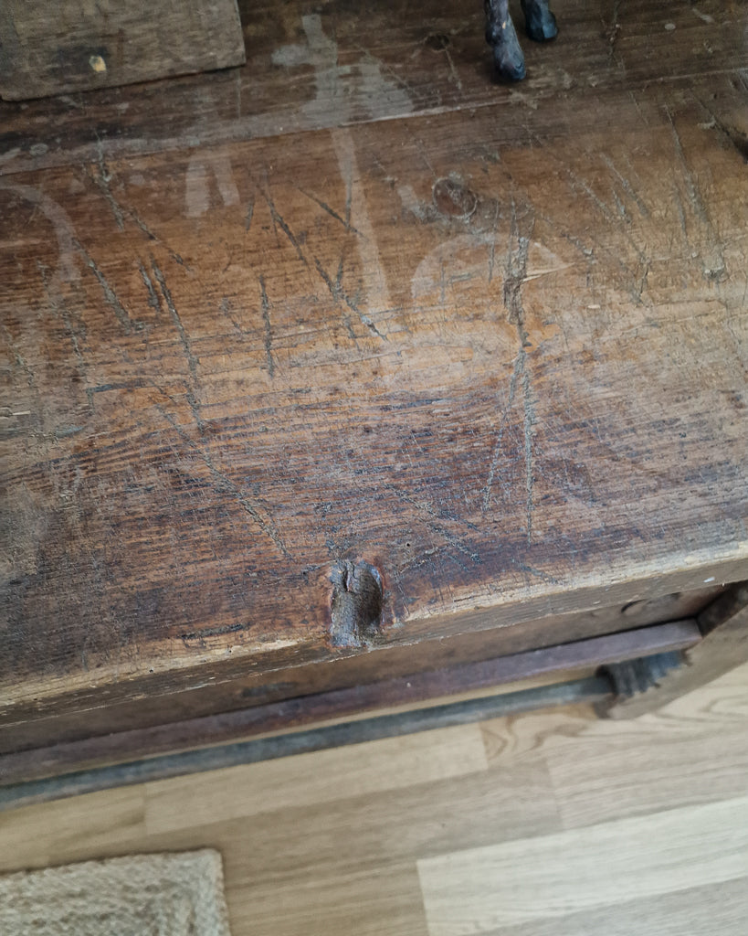 Rustic 19th Century Console Table / Kitchen Island