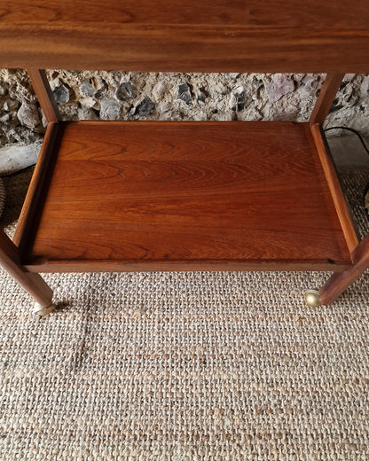 Mid Century Teak Cocktail Trolley