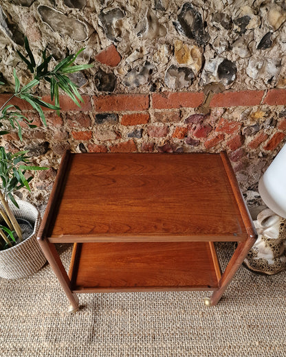 Mid Century Teak Cocktail Trolley