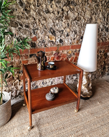 Mid Century Teak Cocktail Trolley