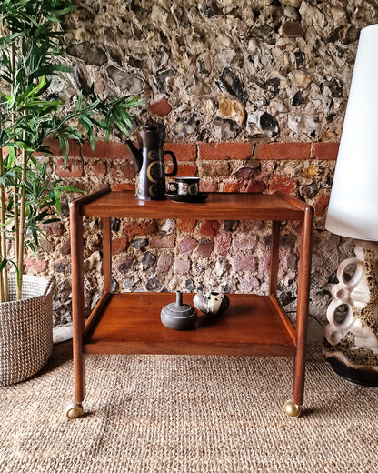 Mid Century Teak Cocktail Trolley