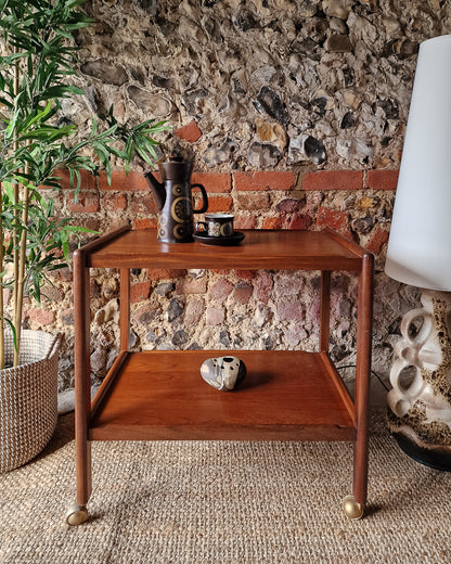 Mid Century Teak Cocktail Trolley