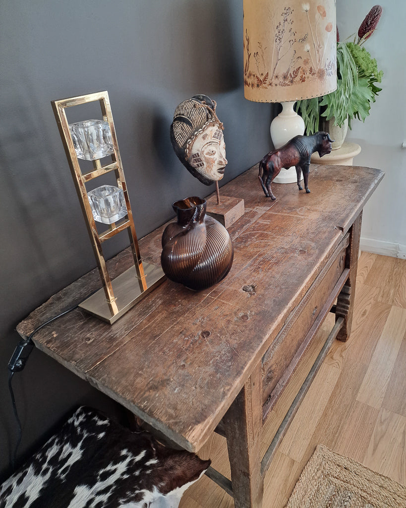 Rustic 19th Century Console Table / Kitchen Island