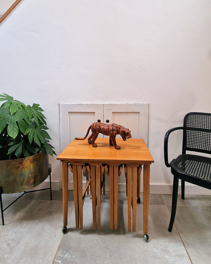 Mid Century Teak Nesting Tables