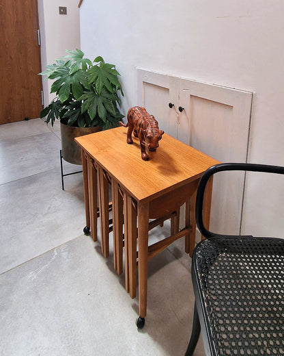 Mid Century Teak Nesting Tables