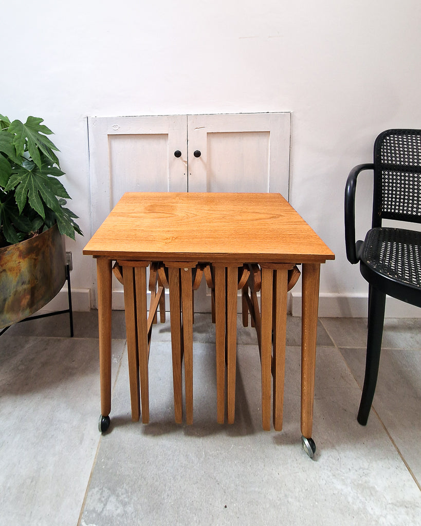 Mid Century Teak Nesting Tables