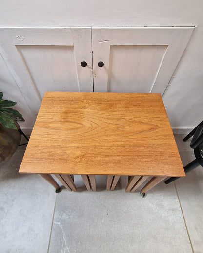Mid Century Teak Nesting Tables