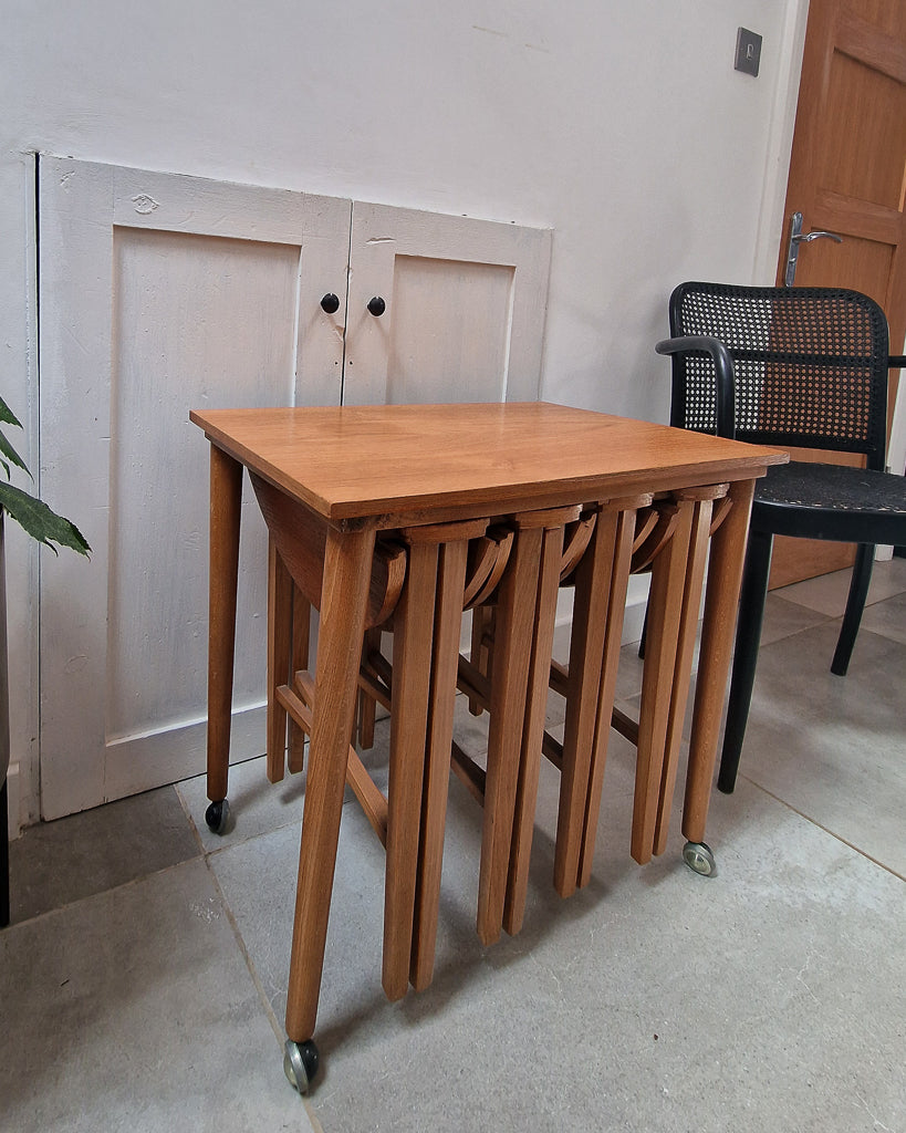 Mid Century Teak Nesting Tables