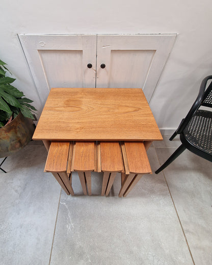 Mid Century Teak Nesting Tables