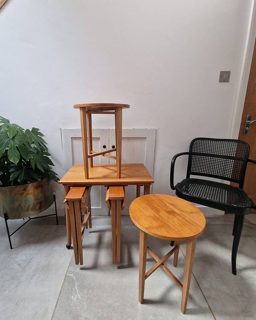 Mid Century Teak Nesting Tables