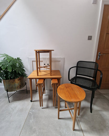 Mid Century Teak Nesting Tables