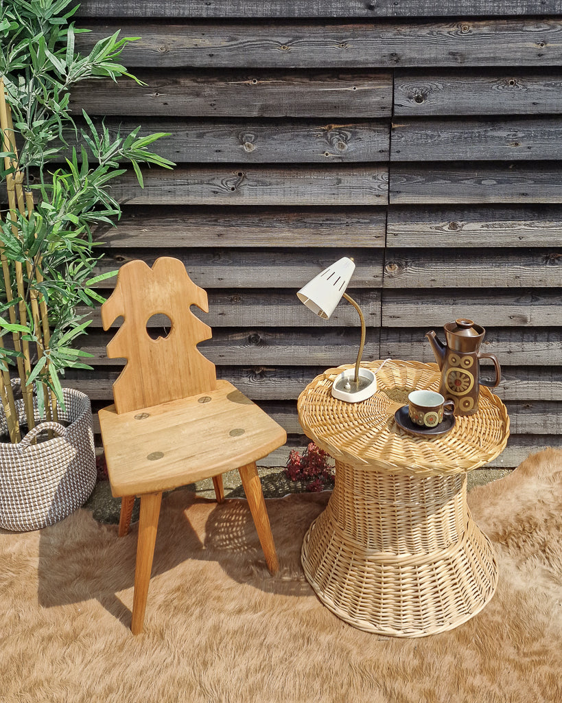 Mid Century Desk Lamp (Cream)