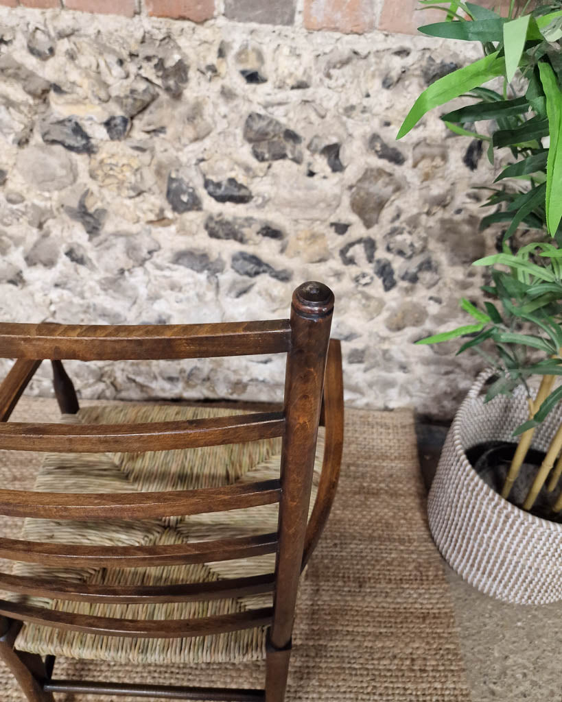 Arts & Craft Low Fireside Chairs & Foot Stool