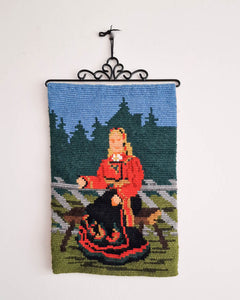Norwegian Wool Tapestry Wall Hanging