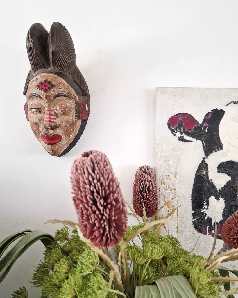 Antique African Wall Mounted Mask