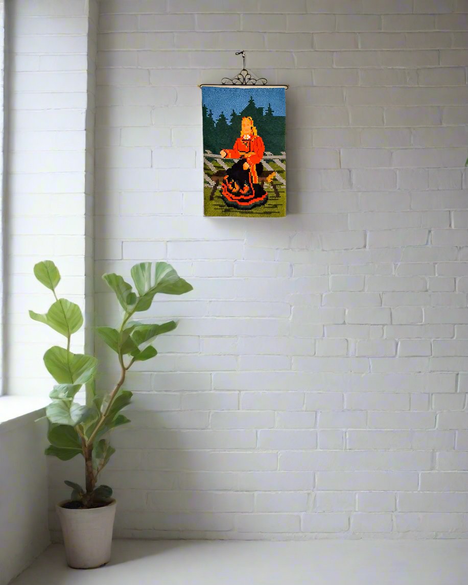 Norwegian Wool Tapestry Wall Hanging