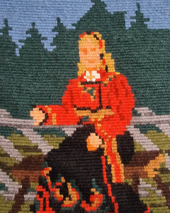 Norwegian Wool Tapestry Wall Hanging