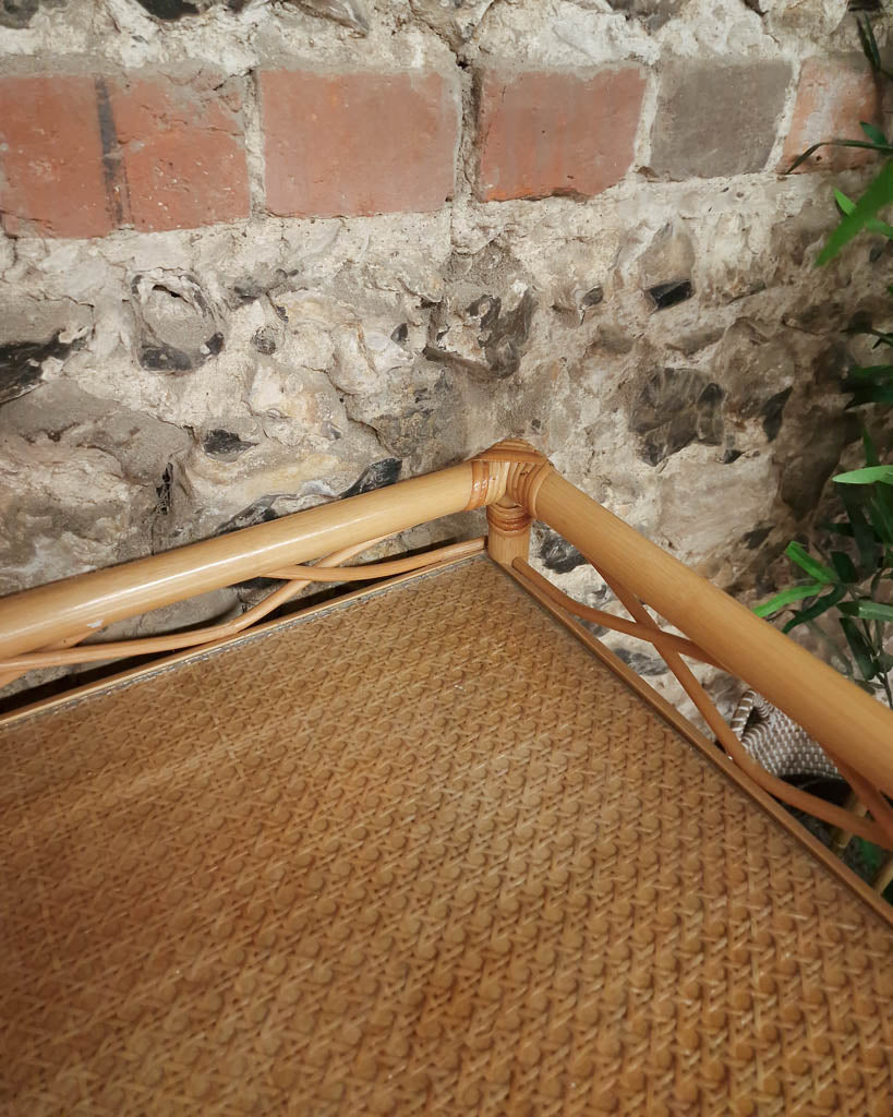 Mid Century Bamboo & Rattan Chest of Drawers