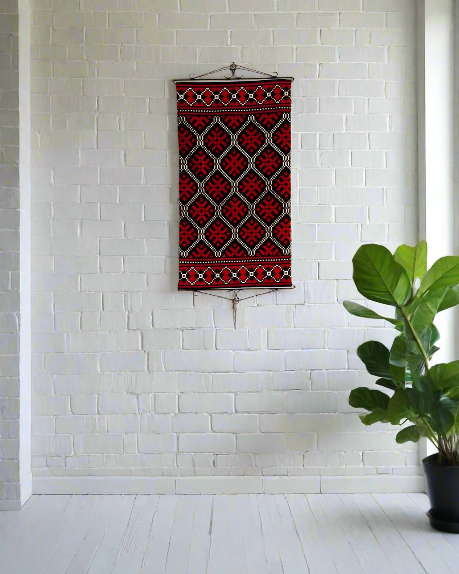 Norwegian Wool Tapestry Wall Hanging