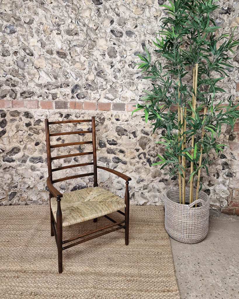 Arts & Craft Low Fireside Chairs & Foot Stool